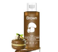 Food Colouring - Vivid Food Colouring for Baking, Cake Decorating, Cookie, Fondant and Macaron - Liquid Tasteless Food Colour Dye for Airbrush, Drinks, DIY Slime Making and Crafts - 160ml (Brown)