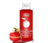 Food Colouring - Vivid Food Colouring for Baking, Cake Decorating, Cookie, Fondant and Macaron - Liquid Tasteless Food Colour Dye for Airbrush, Drinks, DIY Slime Making and Crafts - 160ml (Red)