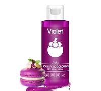 Food Colouring - Vivid Food Colouring for Baking, Cake Decorating, Cookie, Fondant and Macaron - Liquid Tasteless Food Colour Dye for Airbrush, Drinks, DIY Slime Making and Crafts - 160ml (Violet)