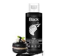 Food Colouring - Vivid Food Colouring for Baking, Cake Decorating, Cookie, Fondant and Macaron - Liquid Tasteless Food Colour Dye for Airbrush, Drinks, DIY Slime Making and Crafts - 160ml (Black)