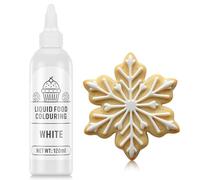 Food Colouring White 120ml - Highly Concentrated & Sugar-Free Food Colouring Liquid Food Dye for Cake Decorating, Macarons, Icing, Fondant, Cookies, Donuts