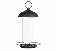 Food Column Black 20cm Steel Bird House Incubator Patio Top