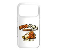 Food Coma Loading Turkey Thanksgiving Funny Graphic Case for iPhone 17 Pro