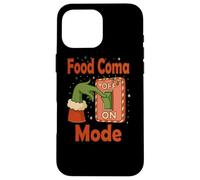 Food Coma Mode On - Funny Christmas Switch Design Case for iPhone 16 Pro Max