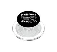 Food Coma Survivor Funny Eating Humor PopSockets PopGrip for MagSafe