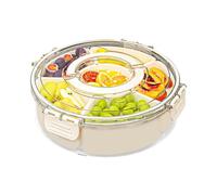 Food Compartment Carrier - Multi-piece Snack Holder with Lid, Reusable Preparation Tray, Convenient Portable , Lightweight Serving Unit for Gatherings, Versatile Storage