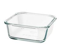 Food Container, Square/Glass 600 ml