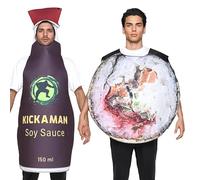 Food Cosplay Costumes - Japanese Food Cosplay Fancy Dress Outfits,Funny Dress-Up Couple Costume Set for Christmas Activities Family Gatherings Festivals Carnival