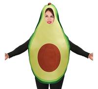 Food Costume - Avocado Fancy Dress, Adult Halloween, Carnival Outfit, Unisex, Funny Fruit Costume, Avocado Costume for Couples or Groups, Perfect for Festivals and Thematic Events