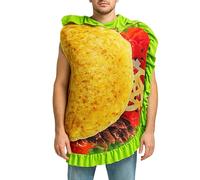 Food Costume - Halloween Taco Food Role-Play Costume Top,Party Supplies for Men Women Teens Adults Dress up Performance Photoshoot Events Holiday Carnival Mardi