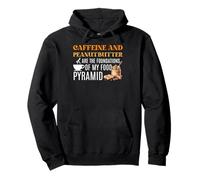 Food Couples Coffee Lover Caffeine And Peanut Butter Pullover Hoodie
