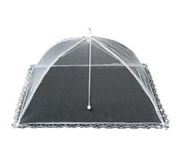 Food Cover Mesh Foldable Food Mesh Cover Pop-Up Food Cover Umbrella Meal Vegetable Fruit Breathable Cover Kitchen Accessories(17inch 43x43cm)