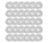 Food Covers - 30PCS Stretchy Foil Food Covers Aluminium Foil Cover with Elastic Edge, for Home Kitchen Meal Prep Baking Work Lunch BBQ Tailgating Party