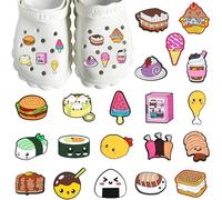 Food Croc Charms - 20PCS Croc Charms, Funny Croc Charms, DIY Croc Accessories, Croc Charms For Adults, Fun and Colourful Food Shoe Clips for Crocs Clogs Sandals, Mexican Food Shoe Decoration Charms