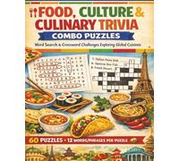 Food, Culture & Culinary Trivia Combo Puzzles: Word Search & Crossword Challenges Exploring Global Cuisines