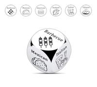 Food Decision Dice Anniversary Date Night For Couple Steel Food Dice Set Men Decision Game Dice Determine Women set tiny,Funny Decision stuffers anniversary right dice,date to rings adult gif