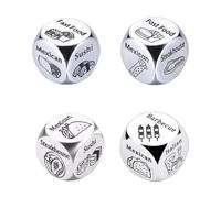 Food Decision Dice For Couples,Funny Steel Food Decision Dice,Metal Date Night D-ice,Anniversary Gi Birthday Valentine's Day
