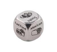 Food Decision Dice For Couples,Funny Steel Food Decision Dice,Metal Date Night Day Birthday D-ice,Anniversary Gi Valentine's