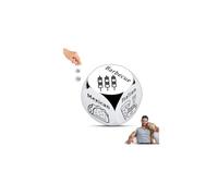 Food Decision Dice, Stainless Steel Engraved Food Decision Dice, Funny Gifts for Him Her, Anniversary Steel Foods Decisions Dices, Sentimental Gifts for Christmas Birthday Stocking Stuffers