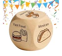 Food Decision Dice, Wooden Couple Date Night Toy, Homes Dinner Choice Block