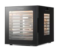 Food Dehydrator 10 Stainless Steel Trays Dryer With 10 Presets Gymax Black One Size