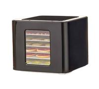 Food Dehydrator 6 Tray with Adjustable Thermostat 35-75°C and 48hr Digital Timer, Perfect for Drying Fruits, Vegetables, Meat, Fish, Jerky, and Herbs