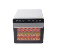 Food Dehydrator 8 Stainless Steel Trays 700W with 185ºF Temperature Control and 24H Timer for Fruits, Veggies, and Jerky