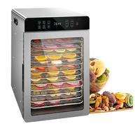 Food Dehydrator Machine - 12-Tray Adjustable Temperature, Touchscreen Control for Jerky, Fruits, Veggies, and Snacks - Premium 110V Dehydrator for Healthy Drying