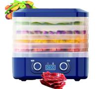 Food Dehydrator Machine, 5-Tier Electric Dryer with Temperature Control 35-75°C & Timer 1-48h, BPA-Free Trays for Fruit Jerky Meat Herbs, Home Kitchen Use