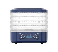 Food Dehydrator Machine For And Digital With 5 Trays Dryer Adjustable Temperature Fruits Veggies Meats & Dog Smart Home Remote Controller (B, 27 * 26 * 21CM)