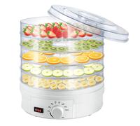 Food Dehydrator Machine, Small Plastic Dryer for Fruits & Veggies, 1500g