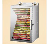 Food Dehydrator Machine, Stainless Steel Commercial Dehydrator with 12-Hour Timer for Drying Fruits, Vegetables, and Jerky