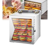 Food Dehydrator with 8 Layers, Temperature Control and 360° Fan Rotation for Drying Fruits, Vegetables, Meat and Seafood