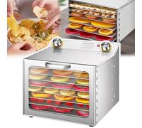Food Dehydrator with 8 Layers, Temperature Control and 360° Fan Rotation for Drying Fruits, Vegetables, Meat and Seafood