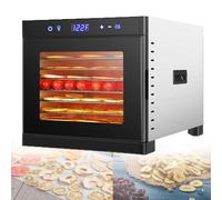 Food Dehydrator with Adjustable Digital Temperature and 24-Hour Timer, 6/8 Tier Dryer for Fruits, Vegetables, Meat, Mushrooms, Herbs, and Seeds