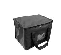 Food Delivery Bag 16L/28L/50L/70L Food Delivery Bag Insulated Reusable Grocery Buffet Server Warming Tray Lunch Container Pizza Box(Black 50L)