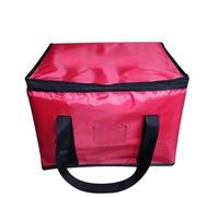 Food Delivery Bag Waterproof Portable Lunch Cooler Bag Folding Insulation Picnic Ice Pack Food Thermal Drink Carrier Insulated Bags Delivery 70L(Red 16L)