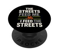 Food Delivery Driver Gig Hustle Rider Courier Rainy Day PopSockets Adhesive PopGrip