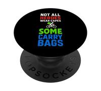 Food Delivery Driver Gig Hustle Rider Courier Rainy Day PopSockets Adhesive PopGrip