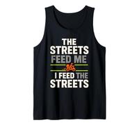 Food Delivery Driver Gig Hustle Rider Courier Rainy Day Tank Top