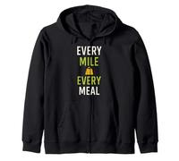 Food Delivery Driver Gig Hustle Rider Courier Rainy Day Zip Hoodie