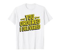 Food Delivery Driver Who Carried Dinner Door Lazy Courier T-Shirt