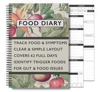 Food Diary and Symptom Log: A5 Food Diary Journal Daily Tracker for Meals, Mood, IBS, IBD, Crohns & other Symptoms. Including Water, Exercise, and Well-Being - 2 months (62 days)