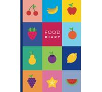 Food Diary: Food, exercise, weight & water log tracker. A colourful, undated planner for 52 weeks. Makes a great meal planner to help you become more organised.