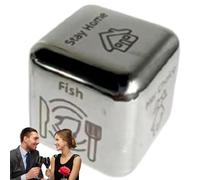 Food Dice - Couples What for Dinner Dice Games Date Night Decision Dice - Him Her Date Night Idea Meal Dice Food Decider Fun for Valentine's Day Birthday