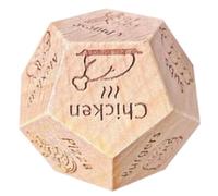 Food Dice - Game Dice | 12-Side Date Dice | Couple Food Dice Decider, Wood Dice For Her Him Couples, Fun Date Night Decision Maker Dice, Dinner Decision Dice - Dating Dinner Choice Dice