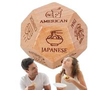 Food Dice: to-go dice, decision dice for couple | date night dice, meal decision dice gift set for couples, boyfriend and husband dice, reusable dice pa