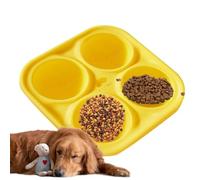 Food Dispenser - Silicone | Dog Food Dispenser | Treat Shape Feeder - Reusable Treat Tray for Interactive, Homemade Dog Treat Silicone Moulds, Fillable