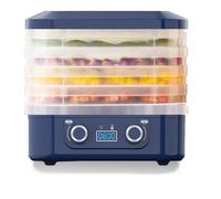 Food Dryer Machine For Home, Home Dryers, Food Dehydrator and Dried Machines with Trays, Digital Adjustable Timer, for Fruits Meat Vegetables Candy &Snacks (5 layers of blue)