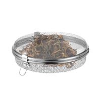 Food Drying Fish Net - Mesh Herb Dryer, Hanging Dehydrator | Stainless Steel Fly Proof Drying Rack, Round Net For Shrimp, Fruit, Vegetable, Fish, Outdoor Dryning, Storage Organizer(27x7cm/18X5CM)